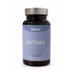 SOOV Deflate Bloating Relief & Digestive Support Capsules with Enzymes & Herbs | 60 Vegan Capsules