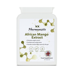 Pharmanostix African Mango Extract 18000mg - 60 Vegan Capsules | High Strength Weight Management Support – Metabolism Booster & Appetite Control