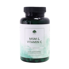 G&G MSM & Vitamin C – 120 Capsules | Joint & Skin Support Blend, Anti-Inflammatory & Antioxidant Capsules for Joint Health, Collagen Production & Muscle Recovery