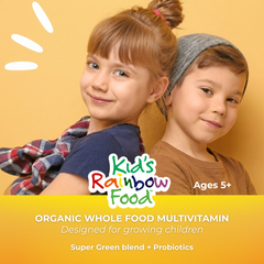 G&G Kids Rainbow Food - Organic Children's Multivitamin - 120 Mini Capsules | Natural Immune Support, Growth & Development