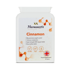 Pharmanostix Naturals Cinnamon 2000mg - 60 Tablets | Support balanced blood sugar levels, Control Weight & Metabolism